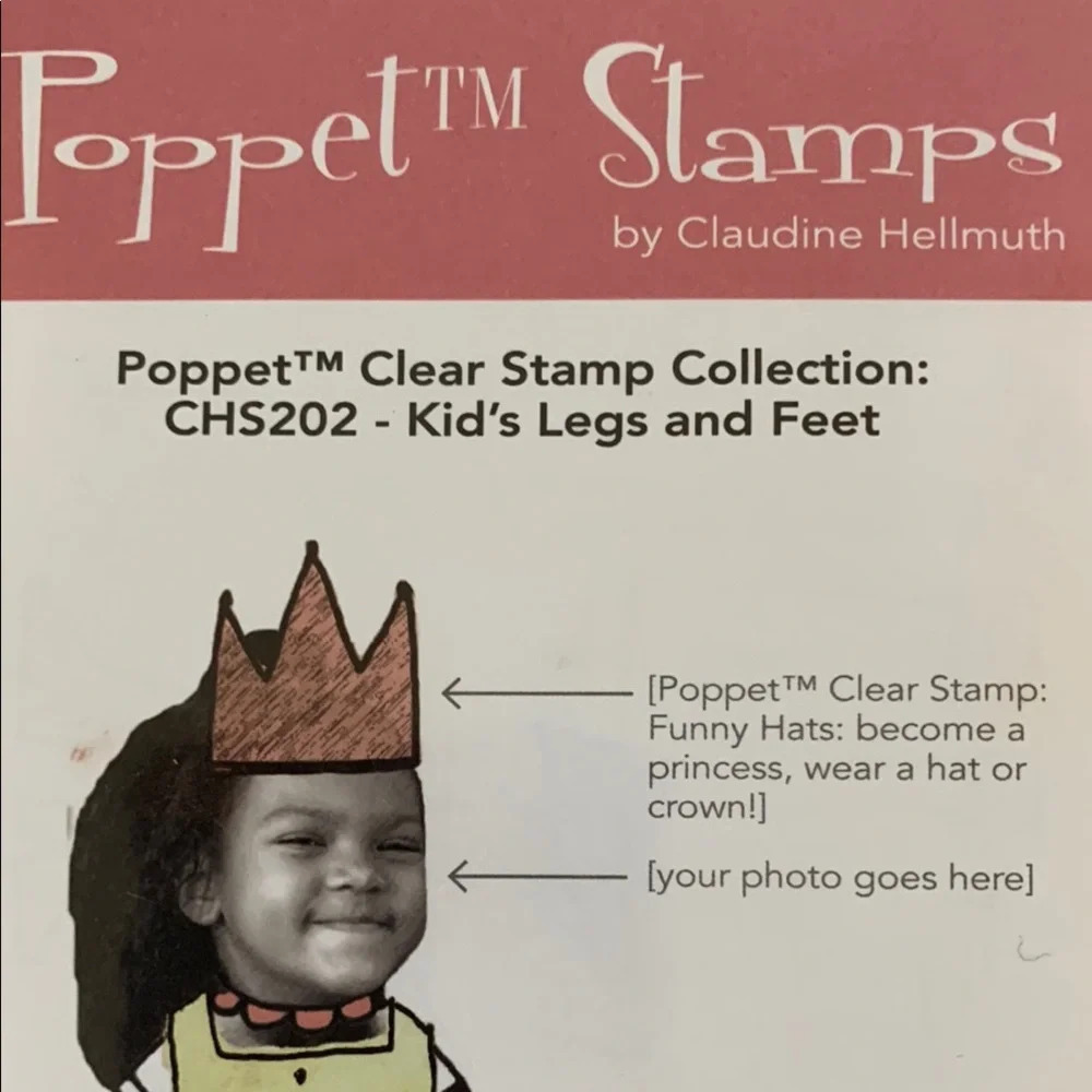 Vintage Poppet Collage Cling Stamps by Claudine Hellmuth - Kid's Legs and Feet - Picture 3 of 6